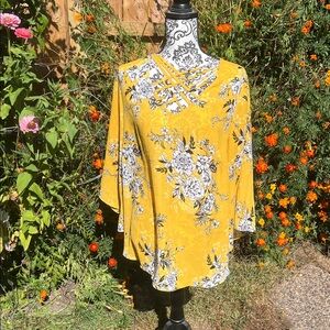 Floral Yellow Women's Top